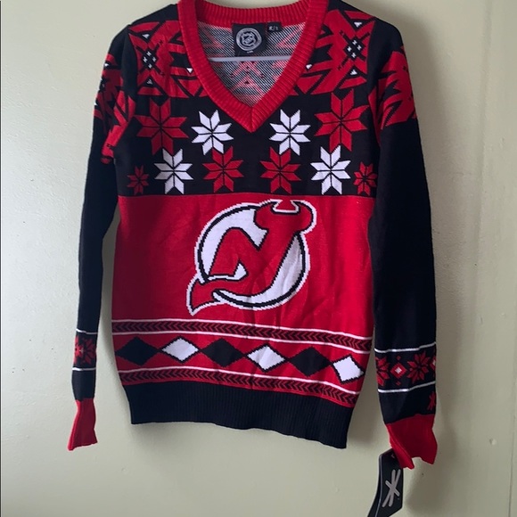 new jersey devils christmas sweater